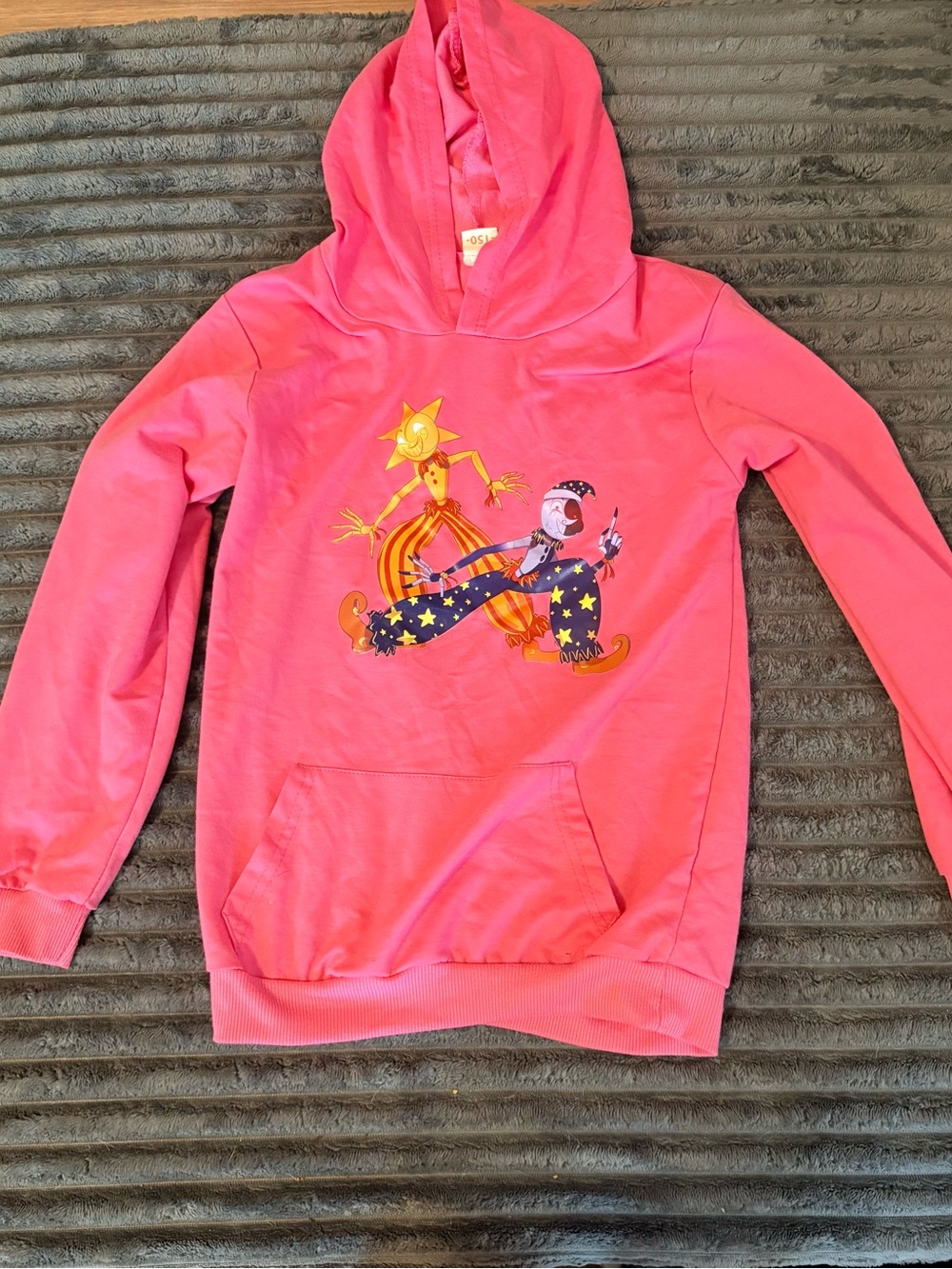 Kids Pink Hoodie moondrop and sundrop